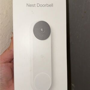 Google Nest Doorbell White with Black Camera Face